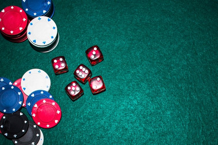 Tampilan hasil Dice Game dengan animasi dadu yang jelas